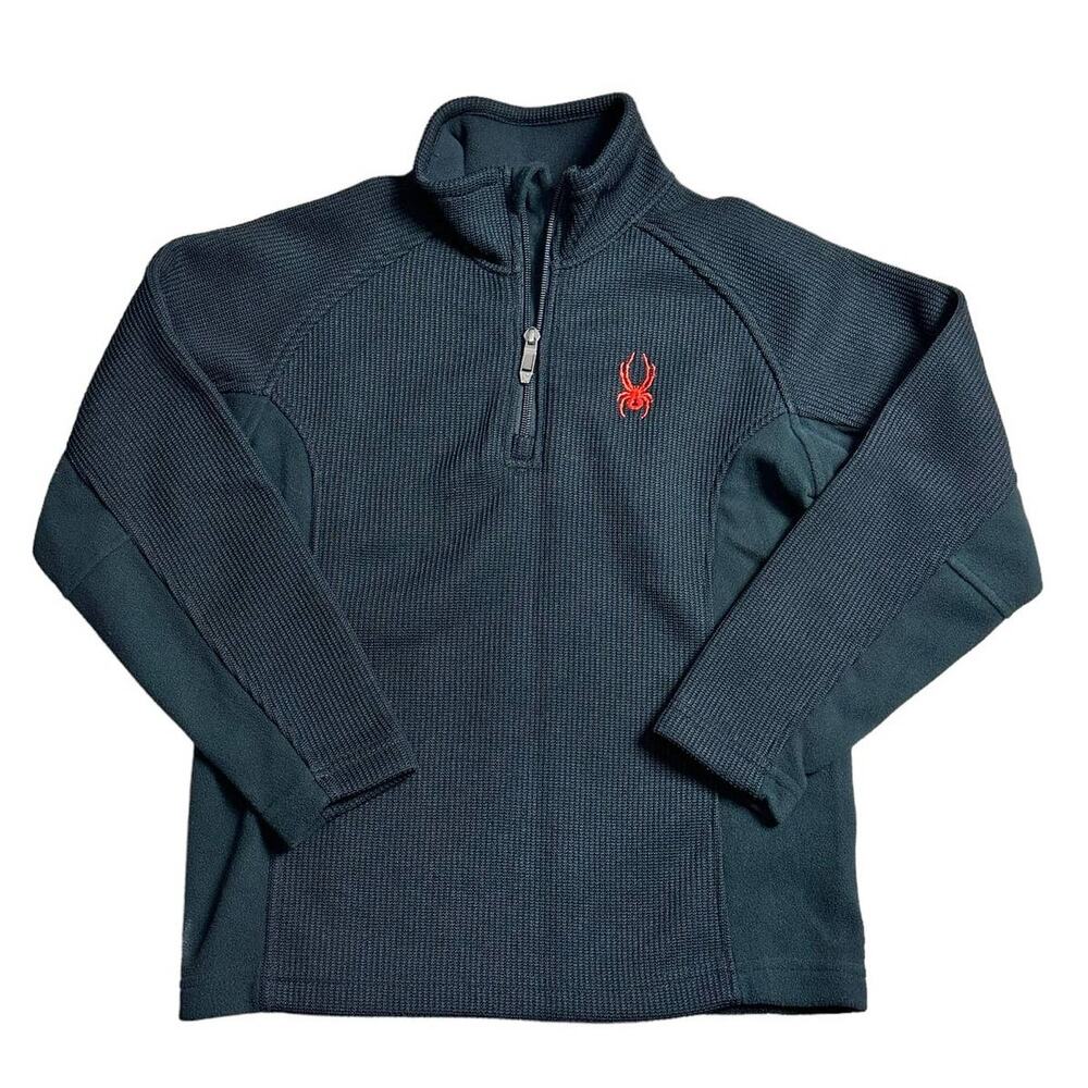 SPYDER Kids Youth Black Red Core Sweater MEDIUM